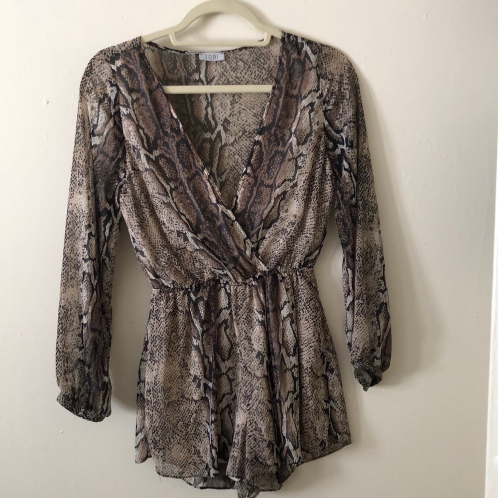 SNAKE SKIN ROMPER 🐍🖤